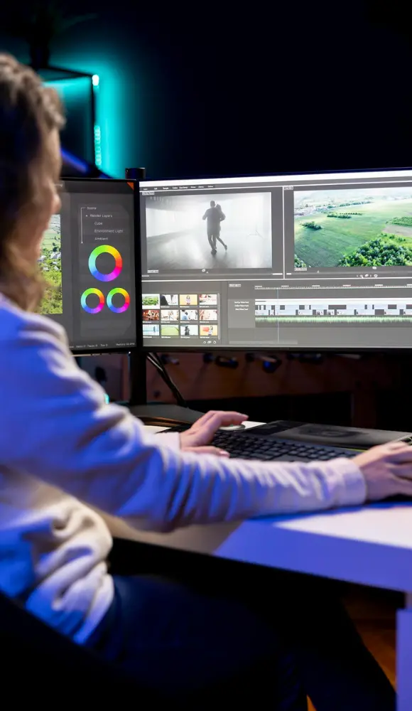 Video Editing &  <br>Visual Content